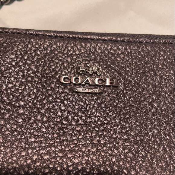 Coach Metallic Flower Embroidered Wristlet - Picture 4 of 8
